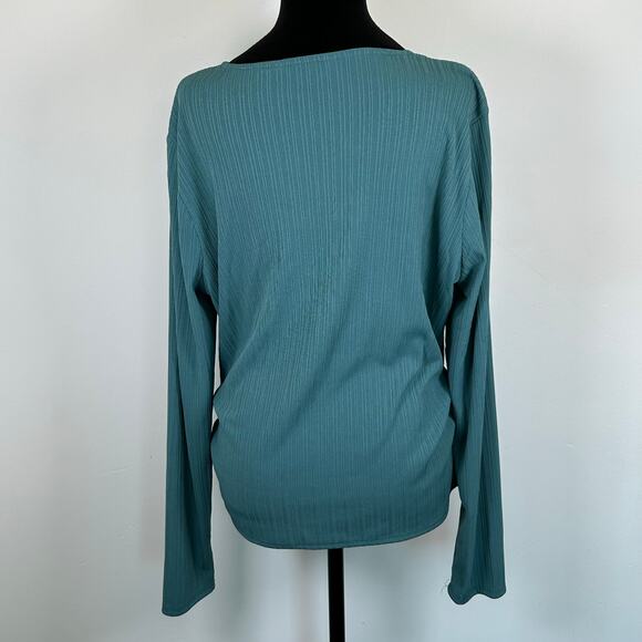 Nine West Textured Wrap Top, Sz Unknown - Picture 4 of 9